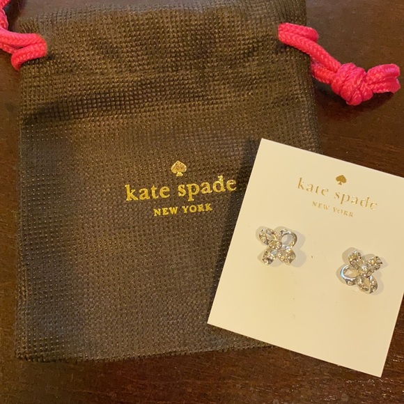 NWT! Kate Spade Silver Plated Earrings - Picture 6 of 6